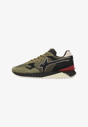 W6YZ, YAK- SNEAKERS - Sneakers basse - militärgrüne-beige-schwarz