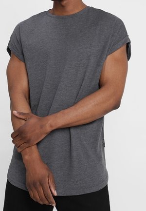 T-Shirt basic - mottled dark grey