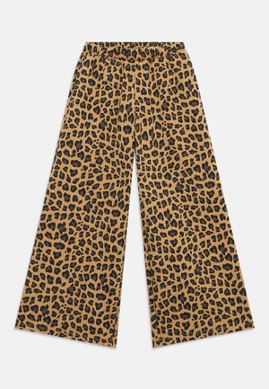 SOFT GIRLS - Tracksuit bottoms - black/camel