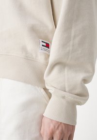 Tommy Jeans BOXY VARSITY CREW UNISEX - Sudadera - beige