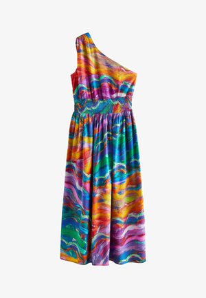 Next ONE SHOULDER SUMMER TALL - REGULAR FIT - Dienas kleita - blue pink