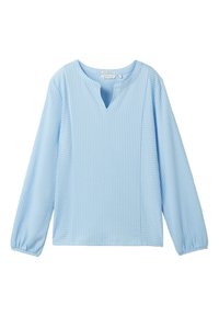 Bluse - blue white thin stripe