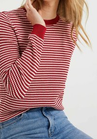 WE Fashion Stickad tröja - red