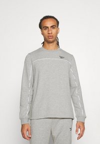 Reebok PIPING CREW - Camisola - medium grey heather