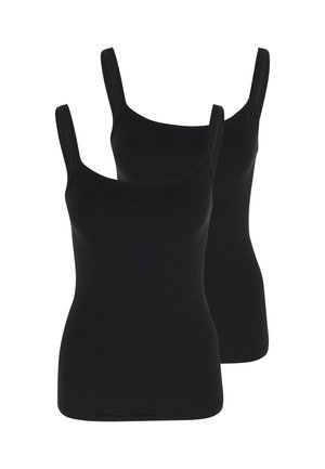 2ER PACK - Unterhemd/-shirt - schwarz