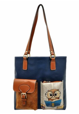 Dogo THE WISE OWL - Shopping Bag - blau