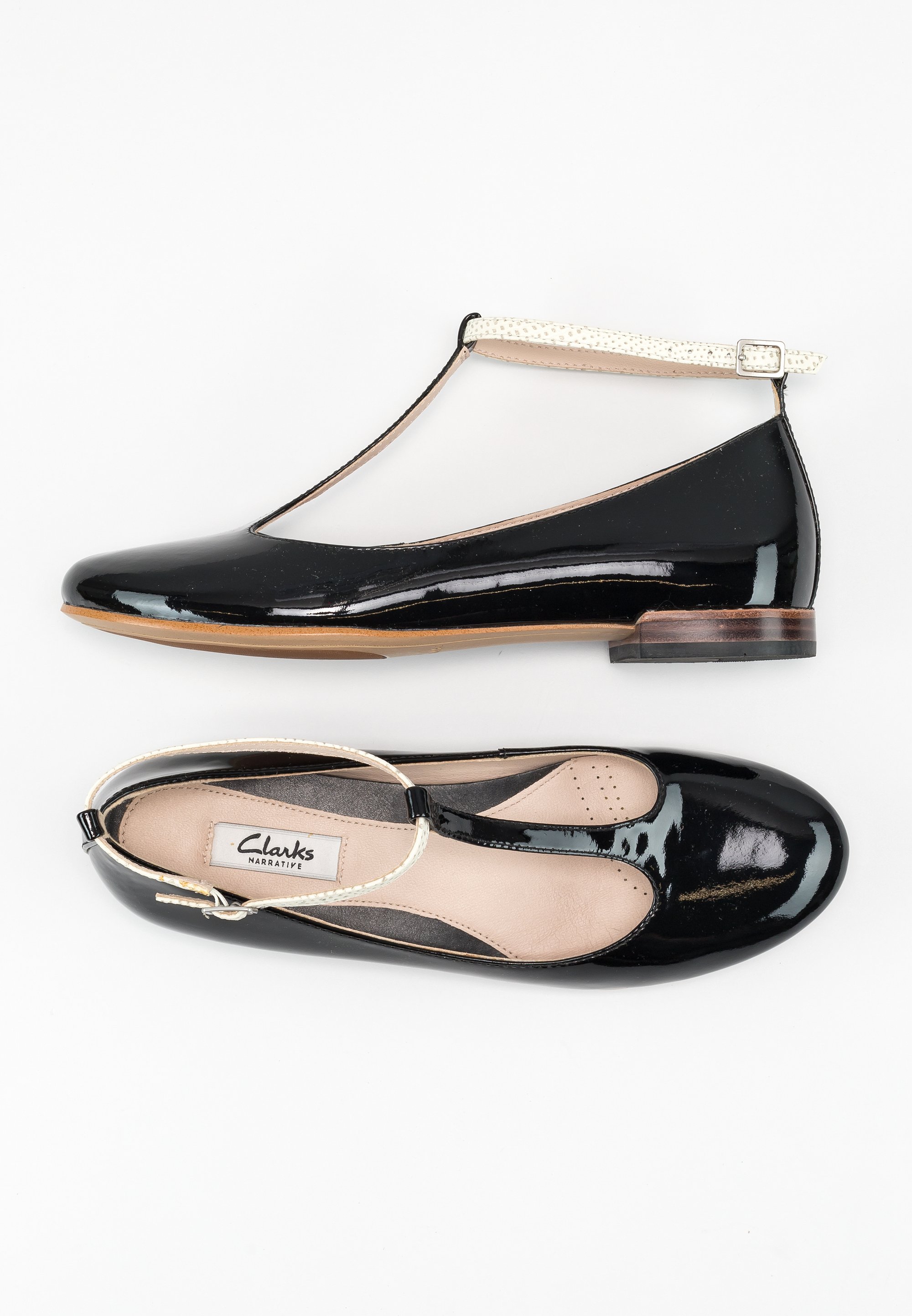 Clarks Ankle strap ballet pumps black/multi-coloured (Pre