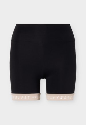Endless, SHORT CHILL II - Leggings - black/beige