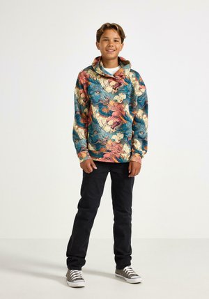 Lindex, LINDEX HOODIE WITH BRUSHED INSIDE LINDEX - Hættetrøje - turquoise