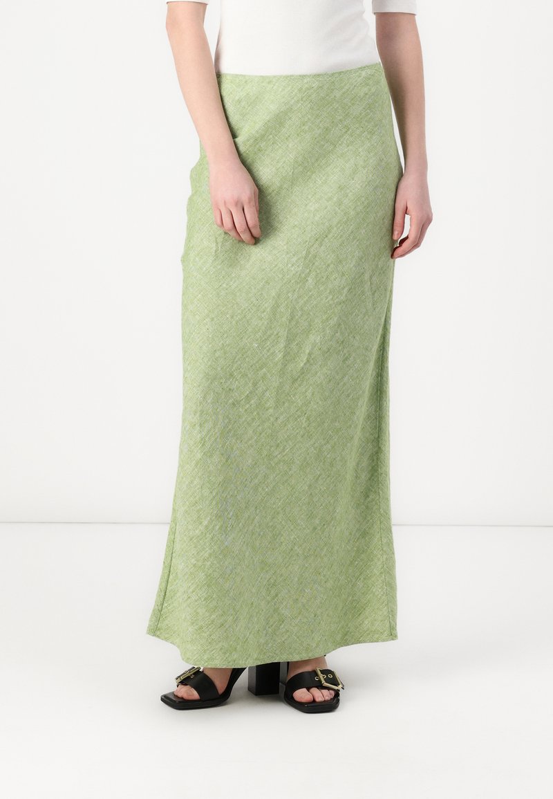 Samsøe Samsøe SAAGNETA LONG SKIRT - Gonna lunga - peridot mel