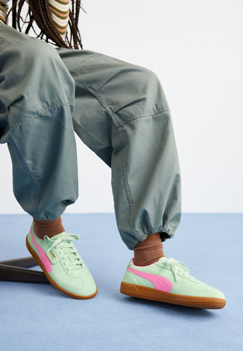 Puma PALERMO UNISEX Trainers fresh mint/fast pink/mint Zalando