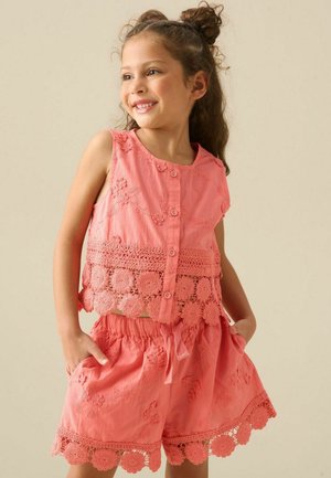 Angel & Rocket, REGULAR FIT - MILA CROCHET HEM WOVEN TOP - Blúzka - pink