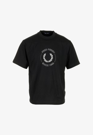Fred Perry, CIRCLE GRAPHIC T-SHIRT - T-shirt imprimé - black