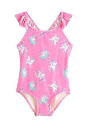 STRAPS FRILL AOP - Baddräkt - light pink