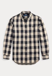 CUSTOM FIT PLAID DOUBLE-FACED SHIRT - Marškiniai - 1932 cream/black