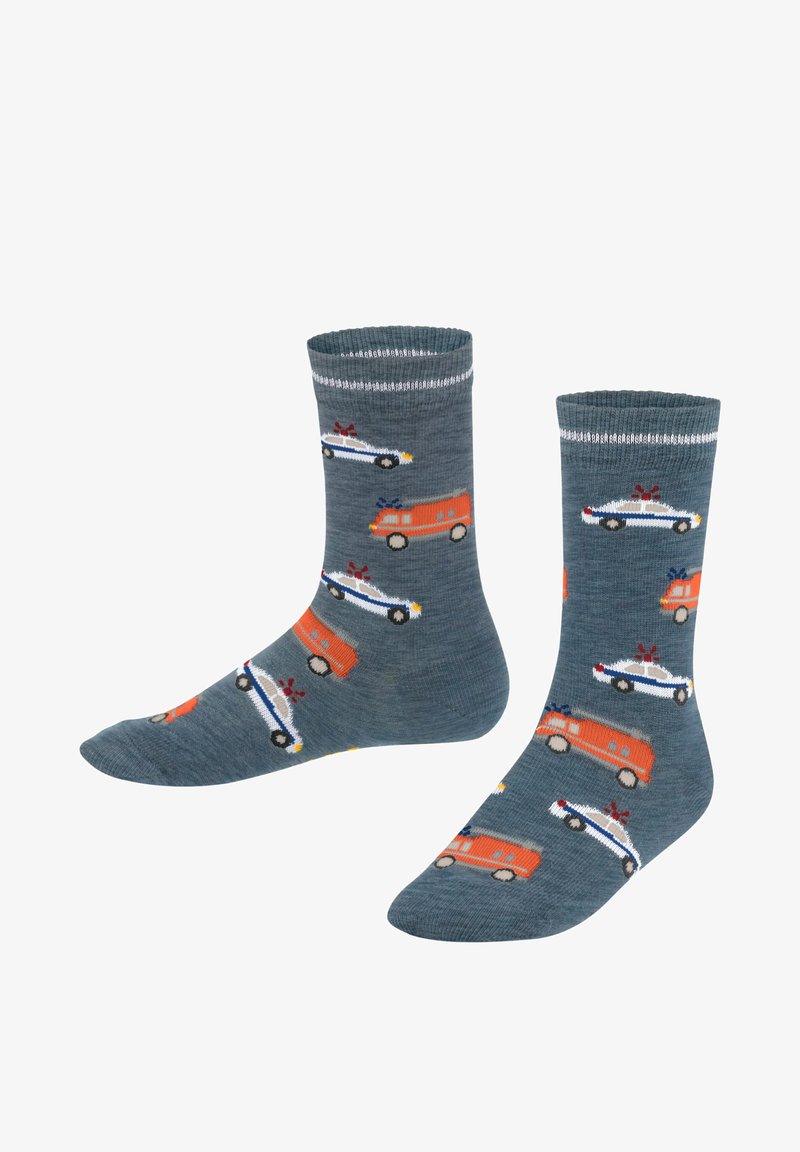 FALKE Police and Fire Cars - Chaussettes - light denim