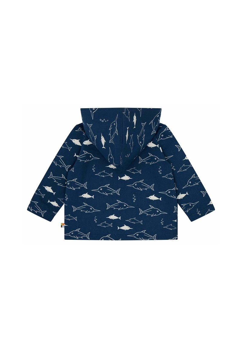 loud + proud Giacca unisex per bambini, impermeabile, con certificazione GOTS, topaz, 62/68