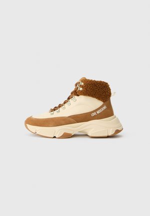 STARDUST - Visoke tenisice - beige/cognac