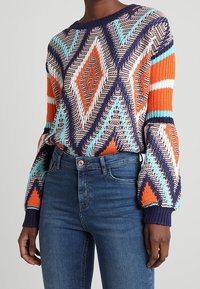 Noisy May Tall Stickad tröja - dark blue