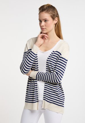 Cardigan - wollweiss marine