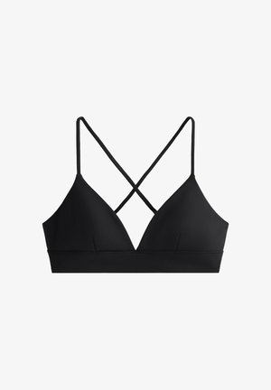 OYSHO, COMFORTLUX LIGHT SUPPORT TRIANGLE SPORTS BRA - Športová podprsenka s nízkou podporou - black