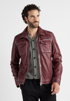 Lederjacke - red