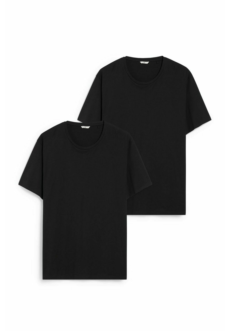 Herren T-Shirts basic | C&A 2PACK PLUS SIZE T-Shirt basic black/schwarz - KN26454 Herren T-Shirts basic | C&A 2PACK PLUS SIZE T-Shirt basic black/schwarz - KN26454