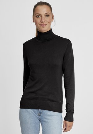 OXWINA - Rollkragenpullover - Stickad tröja - black