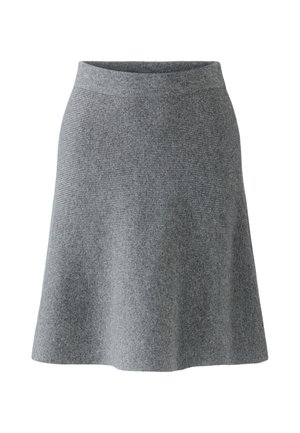Oui, STRICKROCK - Jupe trapèze - steel grey