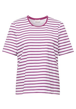 GOLDNER, T-shirt imprimé - white/purple