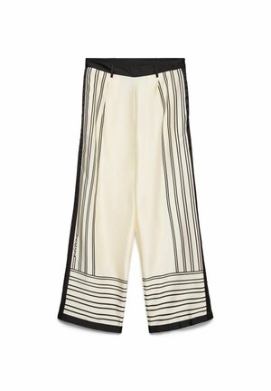Vero Moda, WIDE-LEG TROUSERS VMEVINA MID WAIST TROUSERS - Nohavice - birch