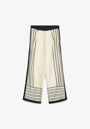 Vero Moda, WIDE-LEG TROUSERS VMEVINA MID WAIST TROUSERS - Nohavice - birch