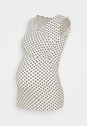 FIONA TANK - Top - off white/black origami
