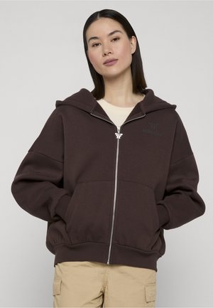 BASIC CHEST LOGO - Sweatjakke - chocolate brown