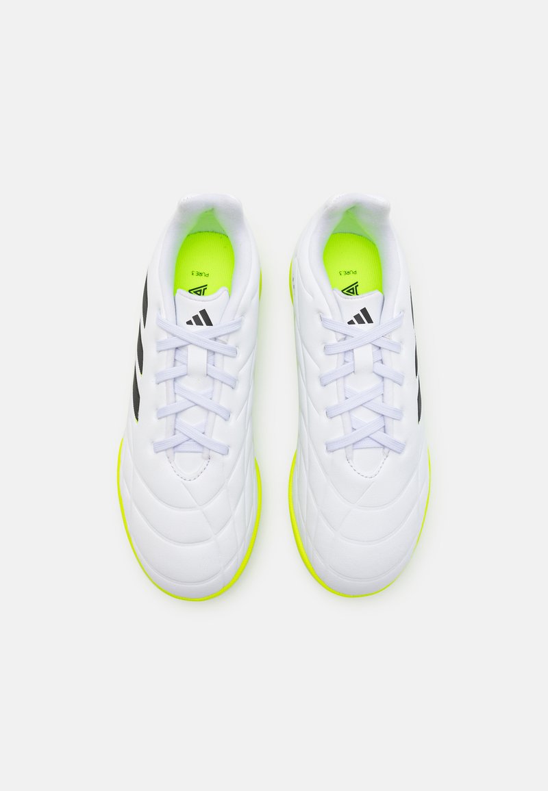 adidas Performance COPA PURE.3 TURF - Turf football boots - footwear  white/core black/lucid lemon/white - Zalando.ie