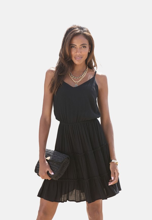 Freizeitkleid - schwarz