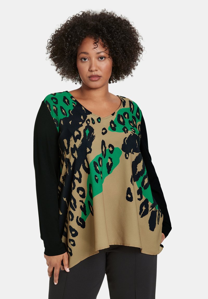 T-shirt Manches Longues Samoon Vert Kaki - Taille 50 - Occasion Très Bon état