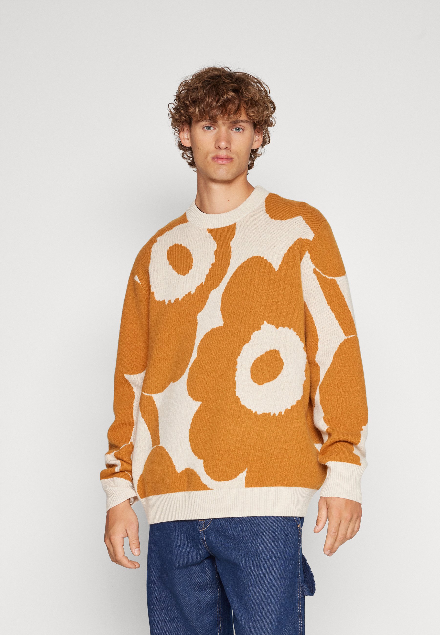 Marimekko KOJU UNIKKO JUMPER UNISEX - Jumper - brown/beige melange 