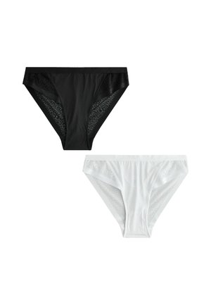 SMOOTHING ANIMAL HIGH LEG KNICKERS 2 PACK - Slip - black white