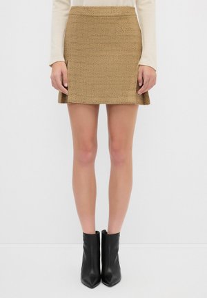 SLIT  - A-lijn rok - gold