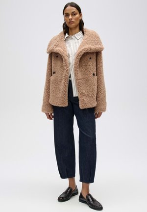 OPUS, RELAXED FIT DOUBLE BREASTED - Giacca in pile - ginger bread