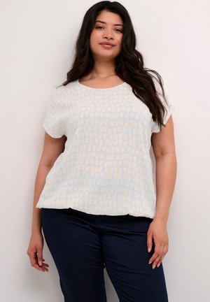 LOKANA - Blusa - windsurfer beige graphic print