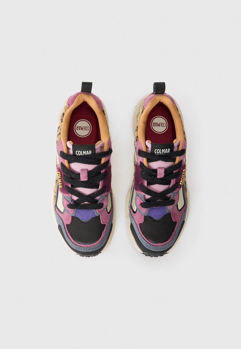 Baskets Colmar Garner Jungle 124 - Daim Et Cuir Effet Léopard, Pour Femme