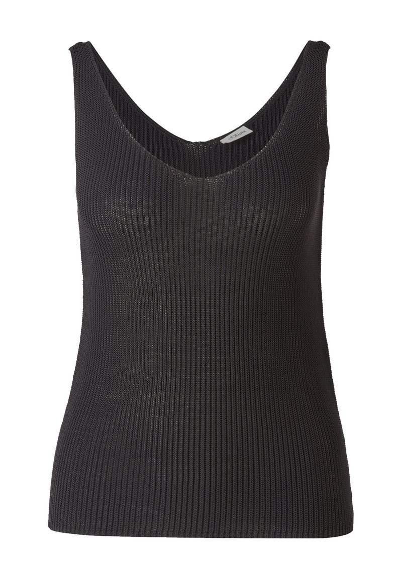 Damen T-Shirts | s.Oliver BLACK LABEL Top black/schwarz - QL46653 Damen T-Shirts | s.Oliver BLACK LABEL Top black/schwarz - QL46653
