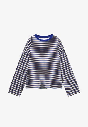 PULL&BEAR STRIPED WITH TEXT - Maglietta a manica lunga - white