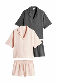 THE SET 2 PACK SET - Pidžamas komplekts - charcoal grey/baby pink