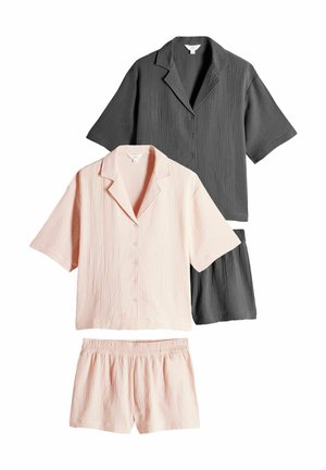 THE SET 2 PACK SET - Pyjama set - charcoal grey/baby pink
