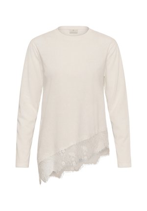 Kaffe, KAMELIS LONG SLEEVE - Maglietta a manica lunga - chalk