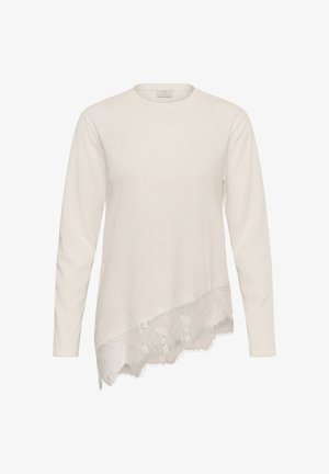 Kaffe, KAMELIS LONG SLEEVE - Maglietta a manica lunga - chalk