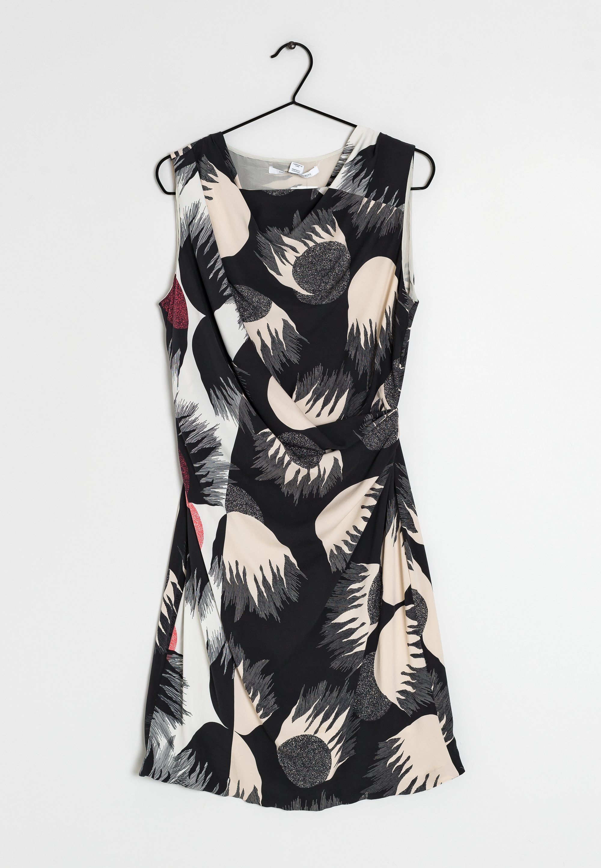 Diane von Furstenberg Day dress black/beige/black (Pre-owned